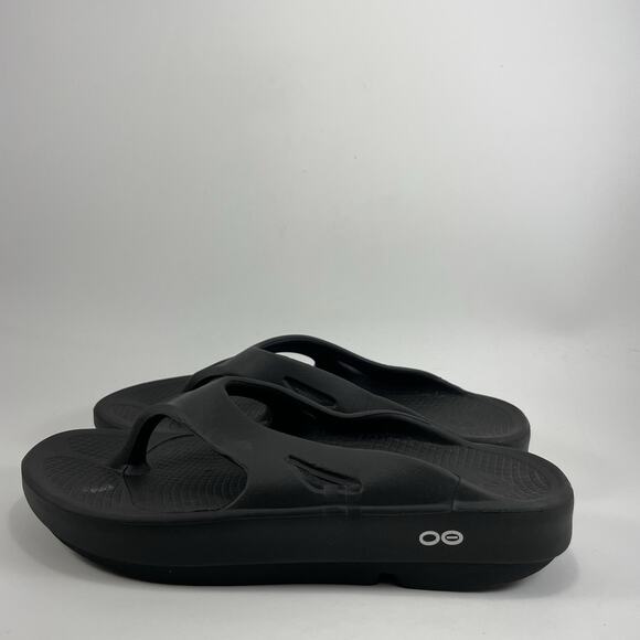 Oofos Ooriginal Flip Flops Womens Size 7 Mens 5 Black Comfort Recovery Sandals - Picture 4 of 9
